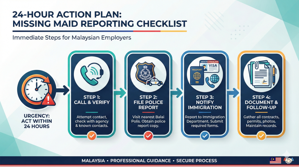 Prevention strategies to stop maid from running away recommended by Johor Bahru maid agencies